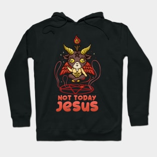 Not Today Jesus T-Shirt Anime Kawaii Baphomet Hoodie